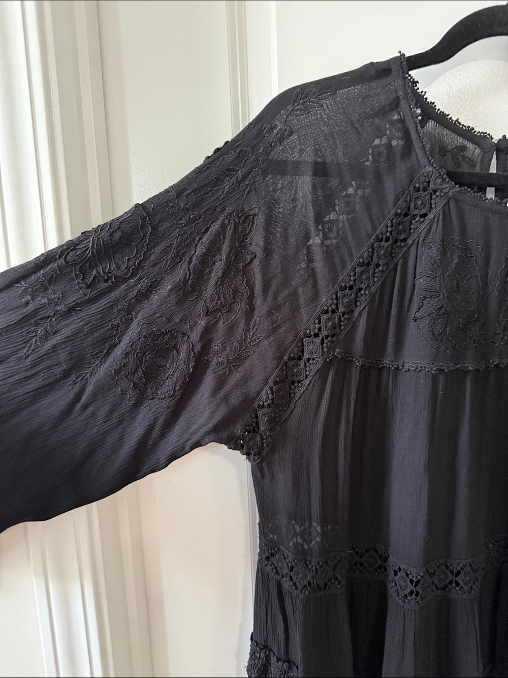 Free People Black Piece of Your Heart Dress - Picture 4 of 7